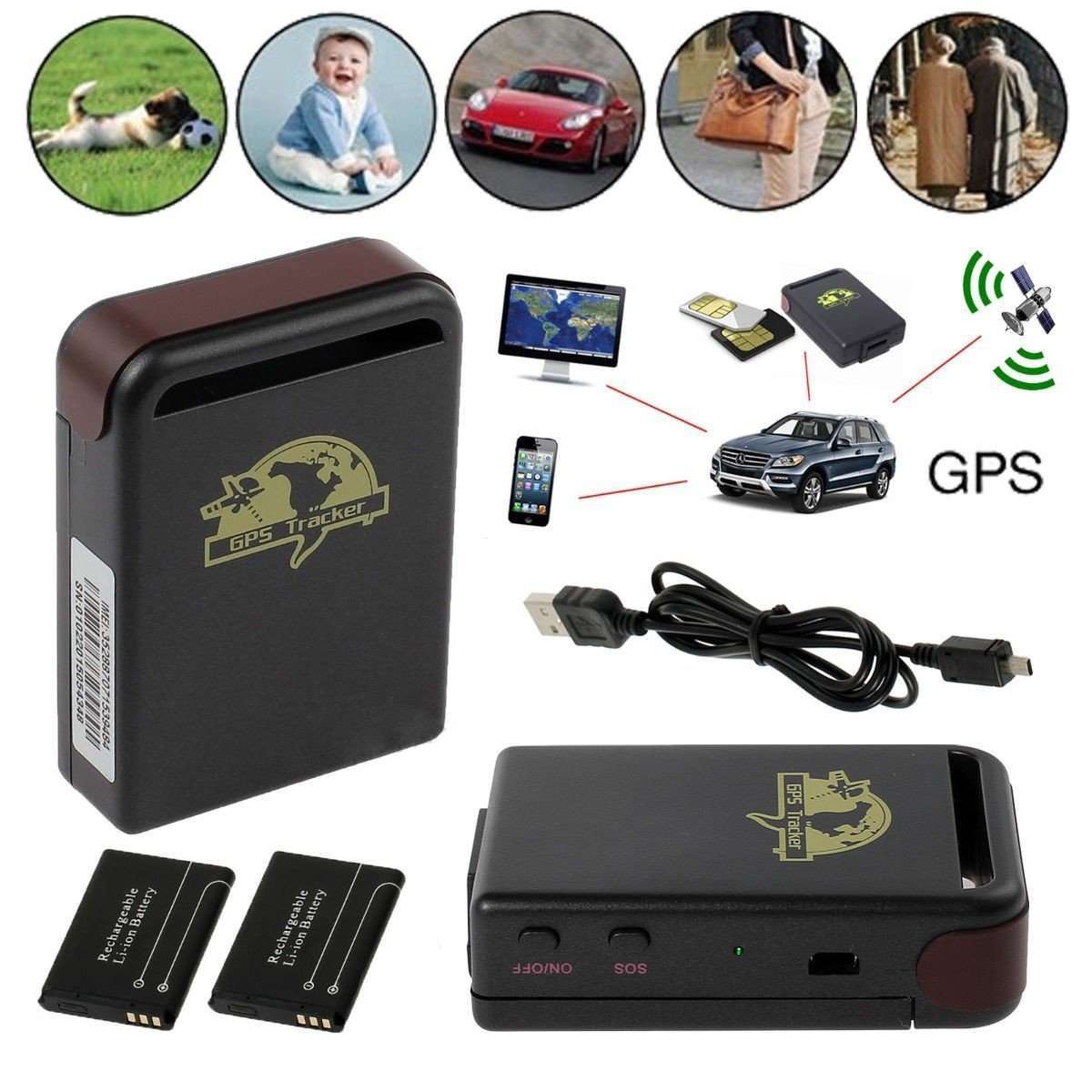 Mini Traceur Gps Gsm Tracker Professionnel Article Solaire