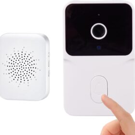 Sonnette vidéo intelligente sans fil interphone vision nuit audio bidirectionnel