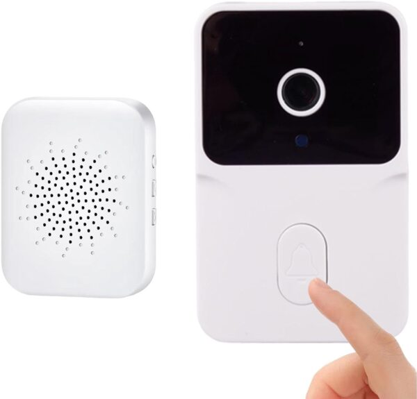 Sonnette vidéo intelligente sans fil interphone vision nuit audio bidirectionnel