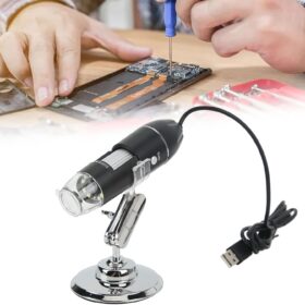 Microscope numérique caméra 1600X 8 LED USB, loupe à main